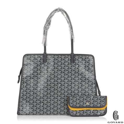 goyard grey tote|inside Goyard tote.